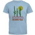 thumbnail image 1 of National Park Retro 70s Landscape Saguaro Mens T Shirt Light Blue MD, 1 of 1