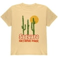 thumbnail image 1 of National Park Retro 70s Landscape Saguaro Youth T Shirt Yellow Haze YXL, 1 of 1