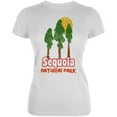 thumbnail image 1 of National Park Retro 70s Landscape Sequoia Juniors Soft T Shirt White MD, 1 of 1