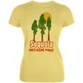 thumbnail image 1 of National Park Retro 70s Landscape Sequoia Juniors Soft T Shirt Yellow LG, 1 of 1