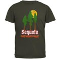 thumbnail image 1 of National Park Retro 70s Landscape Sequoia Mens T Shirt Olive MD, 1 of 1