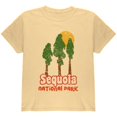 thumbnail image 1 of National Park Retro 70s Landscape Sequoia Youth T Shirt Yellow Haze YSM, 1 of 1