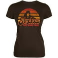 thumbnail image 1 of National Park Retro 70s Sunset Arches Juniors Soft T Shirt Brown X-LG, 1 of 1