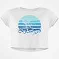 thumbnail image 1 of National Park Retro 70s Sunset Dry Tortugas Junior Boxy Crop Top T Shirt, 1 of 1
