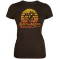 thumbnail image 1 of National Park Retro 70s Sunset Joshua Tree Juniors Soft T Shirt Brown X-LG, 1 of 1