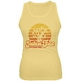 thumbnail image 1 of National Park Retro 70s Sunset Joshua Tree Juniors Soft Tank Top Yellow MD, 1 of 1