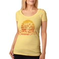 thumbnail image 1 of National Park Retro 70s Sunset Joshua Tree Womens Soft T Shirt Yellow Haze SM, 1 of 1
