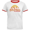 thumbnail image 1 of National Park Retro 70s Sunset Mesa Verde Mens Ringer T Shirt White-Red SM, 1 of 1