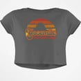 thumbnail image 1 of National Park Retro 70s Sunset Yosemite Junior Boxy Crop Top T Shirt, 1 of 1