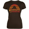 thumbnail image 1 of National Park Retro 70s Sunset Yosemite Juniors Soft T Shirt Brown 2XL, 1 of 1