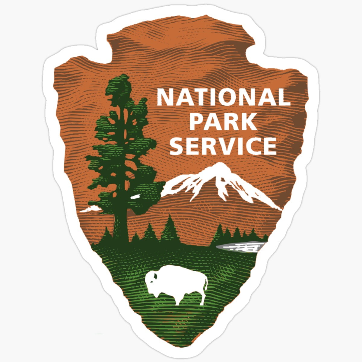 National Park Service Sticker. Gift For You - Decorate Laptops, Water ...