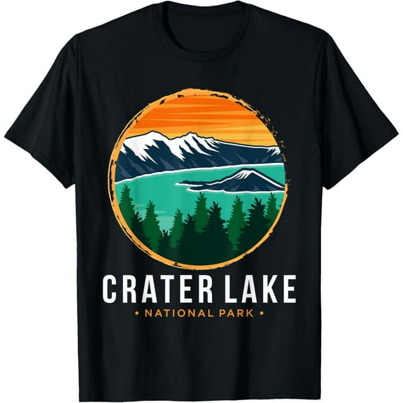 National Park Souvenir Crater Lake Mountain Hiking Nature T-Shirt