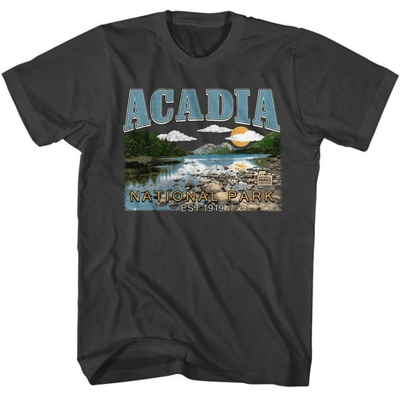 National Parks Acadia Smoke Adult T-Shirt