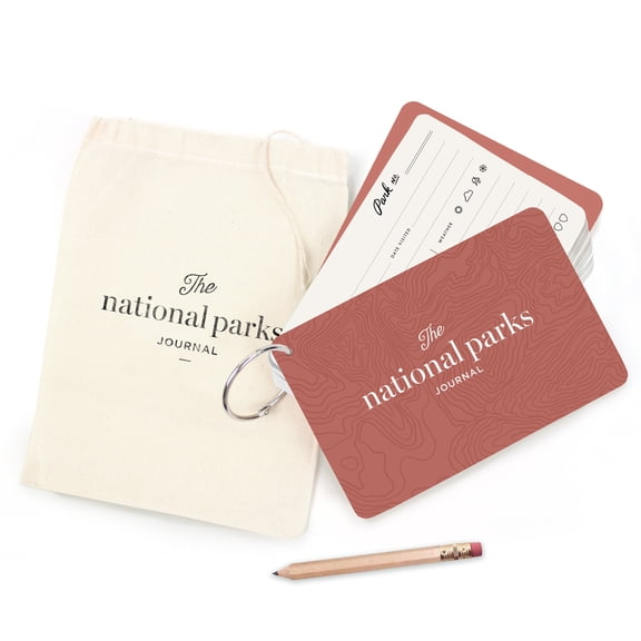 National Parks Adventures Journal O-Ring Fill In Trip Experience Cards