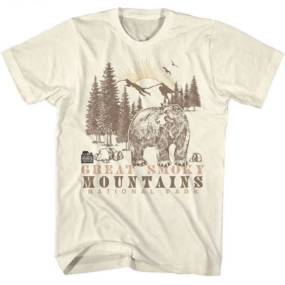 National Parks Bear And Mountains Natural T-Shirt