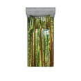 thumbnail image 1 of National Parks Bedding Set with Sheet & Covers, View of Tree Branches in Scenic Springtime Conifers Sequoia Art Prints, Printed Bedroom Decor 2 Shams, 4 Sizes, Green Brown, by Ambesonne, 1 of 3