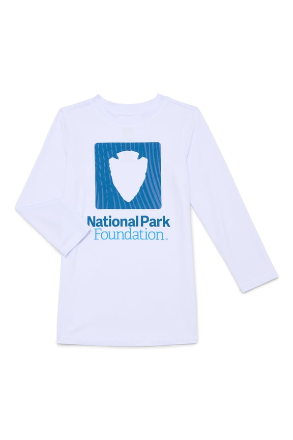 National Parks Boys Swim Rash Guard with Long Sleeves, Sizes 4-12