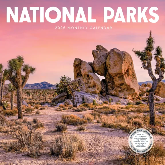 National Parks Calendar 2026 | 12" x 24" Nature Wall Calendar 16 Month | Marble City Press