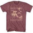 thumbnail image 1 of National Parks Great Smoky Mountains Vintage Maroon Heather Adult S/S Tshirt 3Xl, 1 of 2