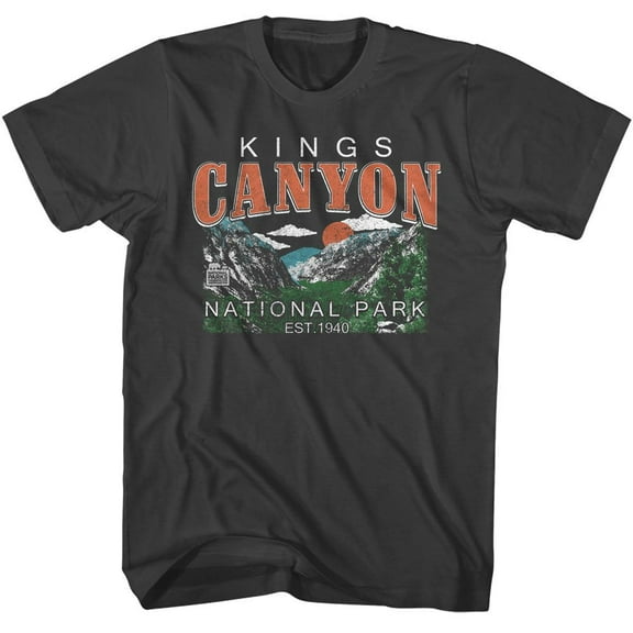 National Parks Kings Canyon Smoke Adult T-Shirt