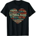 thumbnail image 1 of National Parks List Word Cloud heart Camping Men Women s T-Shirt, 1 of 4