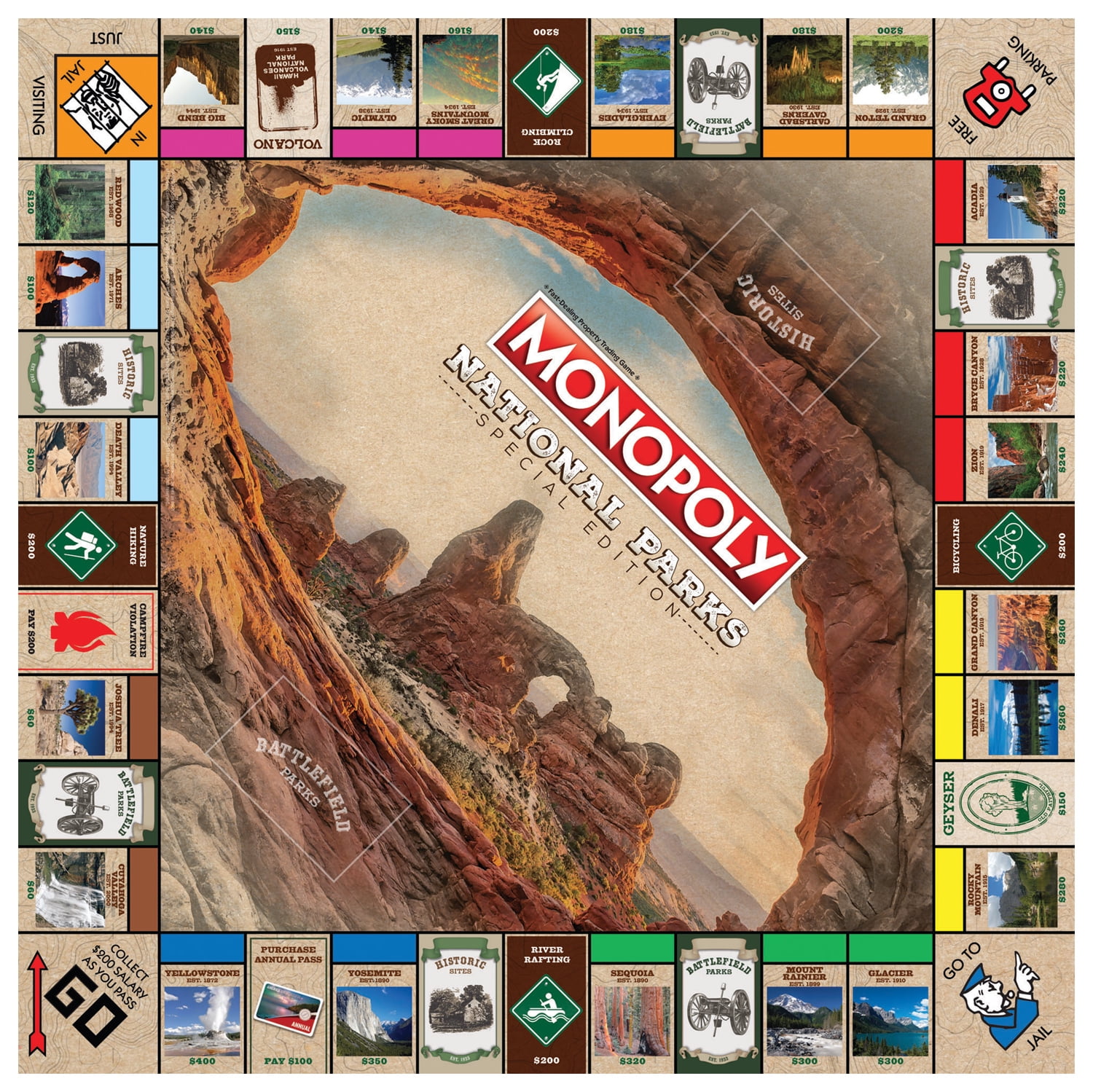 Hasbro Monopoly - National Parks 2 Edition: Explore and Preserve America's Treasures!