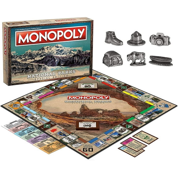 Hasbro Monopoly - National Parks 2 Edition: Explore and Preserve America's Treasures!