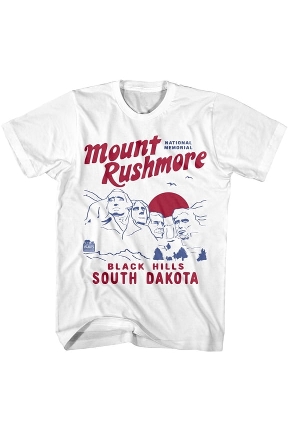 National Parks - Mount Rushmore - American Classics - White Adult Short Sleeve T-Shirt