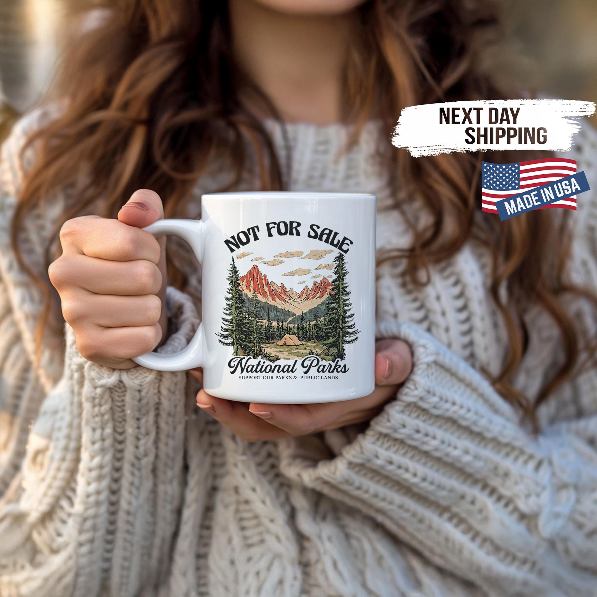 National Parks Mug, Vintage Nature Lover Mug, Protect Our Parks