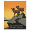 thumbnail image 1 of National Parks Preserve Wildlife Vintage Poster Sticker Phone Decal Water Bottle Stickers Car Decals, Laptop Sticker, 1 of 4