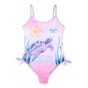 National Parks Girls Turtle One Piece Swimsuit, Sizes 4-12