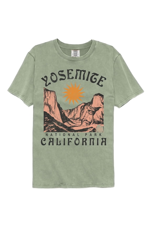 National Parks Yosemite Noveau Sandstone Adult Comfort Color T-Shirt M