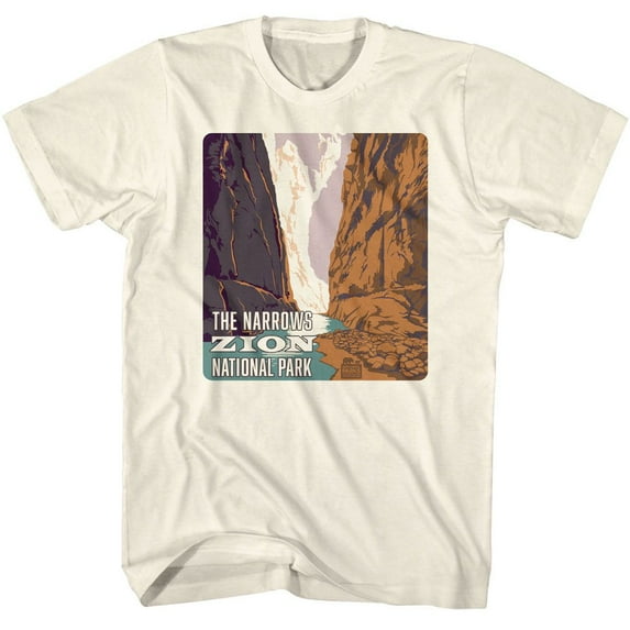 National Parks Zion Narrows Natural Adult T-Shirt 3Xl