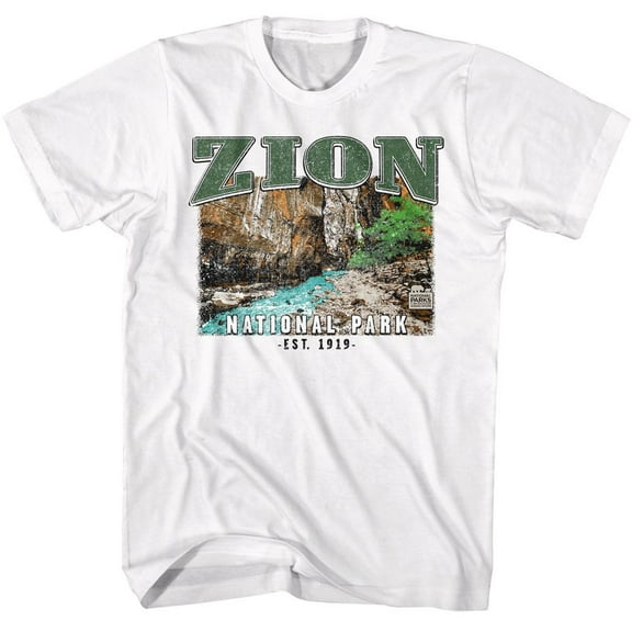 National Parks Zion White Adult T-Shirt