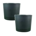 thumbnail image 1 of National Pet Day Clearance Plant Pots for Indoor Plants, 2 Pack 8 Inch Plastic Flower Pot Planters with Drainage Saucer for Indoor Outdoor Garden Home, 1 of 8