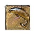 thumbnail image 1 of National Pool Tile OCN-CNDOLPHIN 4 x 4 in. Oceanscapes Collection Deco Accent Glass Tile, Cane Iridescent Dolphin - 30 Per Case, 1 of 1
