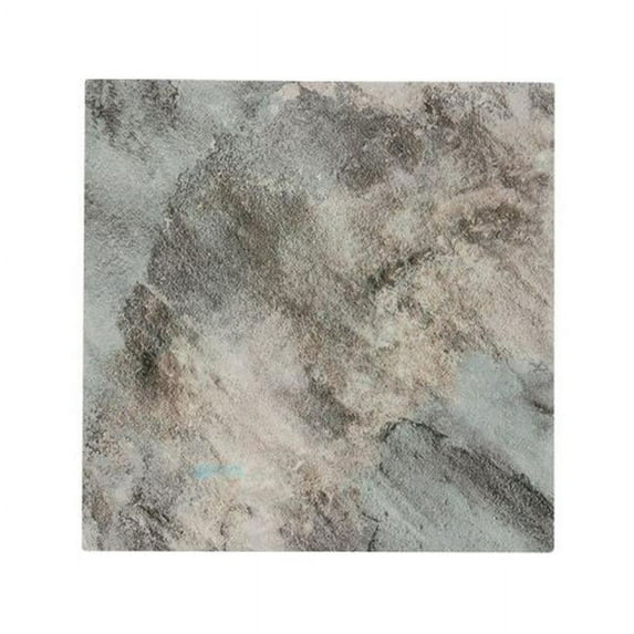 National Pool Tile RLN-SILVER 11 sq ft. & 6 x 6 in. Ridgeline Pool Tile, Silver