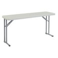 thumbnail image 1 of National Public Seating 18 x 60 Inch Seminar Folding Table, Speckled Grey, 1 of 8
