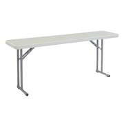 National Public Seating 18 x 72 Inch Seminar Folding Table, Speckled Grey