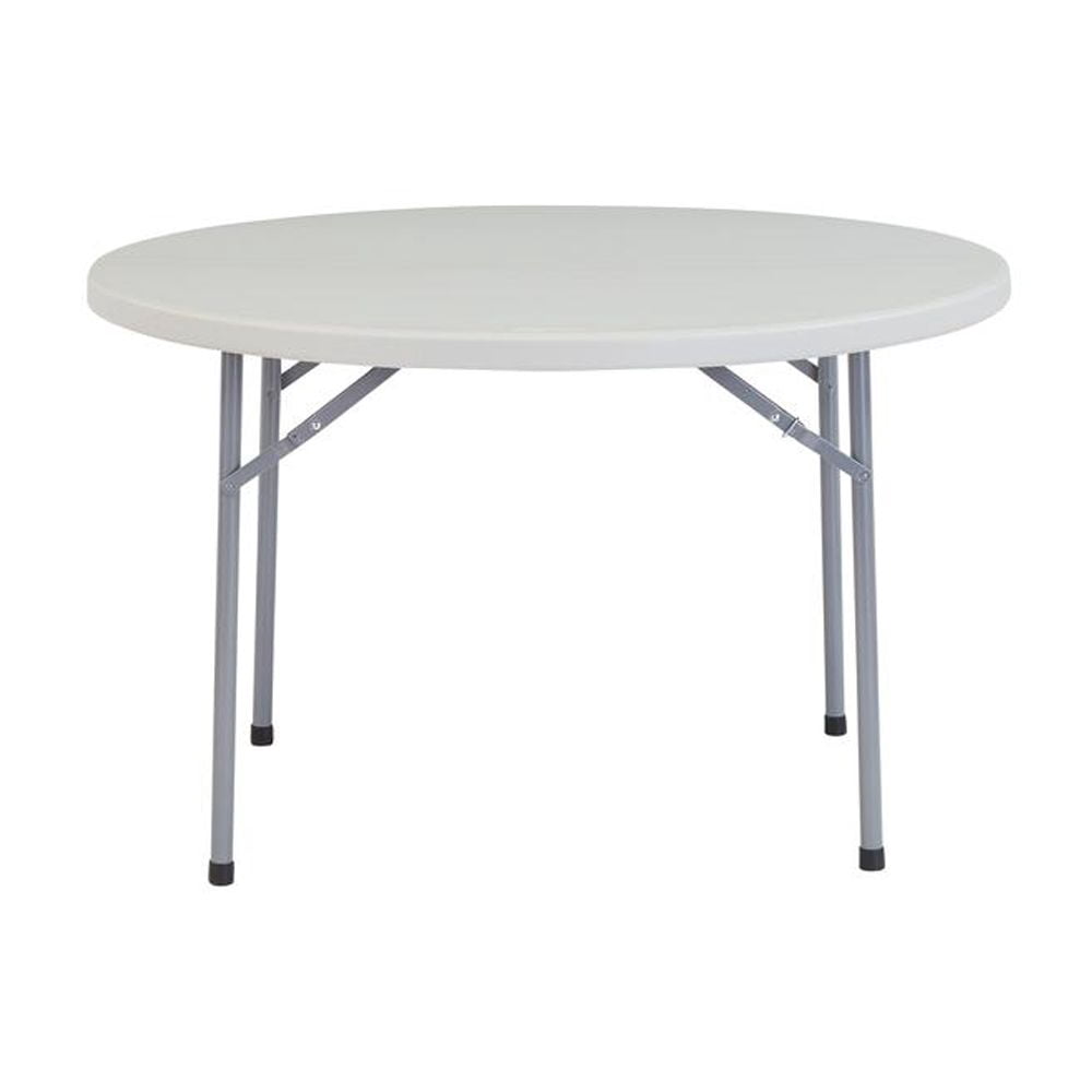 NPS 48" Heavy Duty Round Folding Table, Speckled Grey