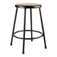 thumbnail image 1 of National Public Seating Black Hardboard Stool - 24 in. Fixed Height, 1 of 9