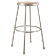 National Public Seating 6200 Series 30 Inch Stool Supports 500 Pounds, Grey