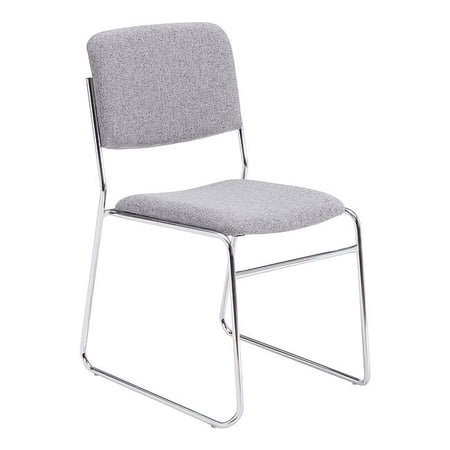 NPS 8600 Series 33" Modern Fabric Padded Signature Stack Chair in Classic Gray