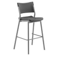 thumbnail image 1 of NPS Cafe Time Series 42" Modern Plastic and Steel Stool in Charcoal Slate, 1 of 5