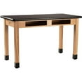 thumbnail image 1 of NPS 24x60" Modern Solid Wood Science Lab Table with HPL Top in Black, 1 of 1