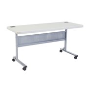 Rectangle Training Table, 24 W, 60 L, 29-1/2 H, Lightweight HDPE Blow Molded Plastic Top