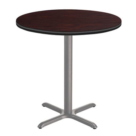 National Public Seating NPS® Café Table, 36" Round, "X" Base, 36" Height, Particleboard Core/T-Mold