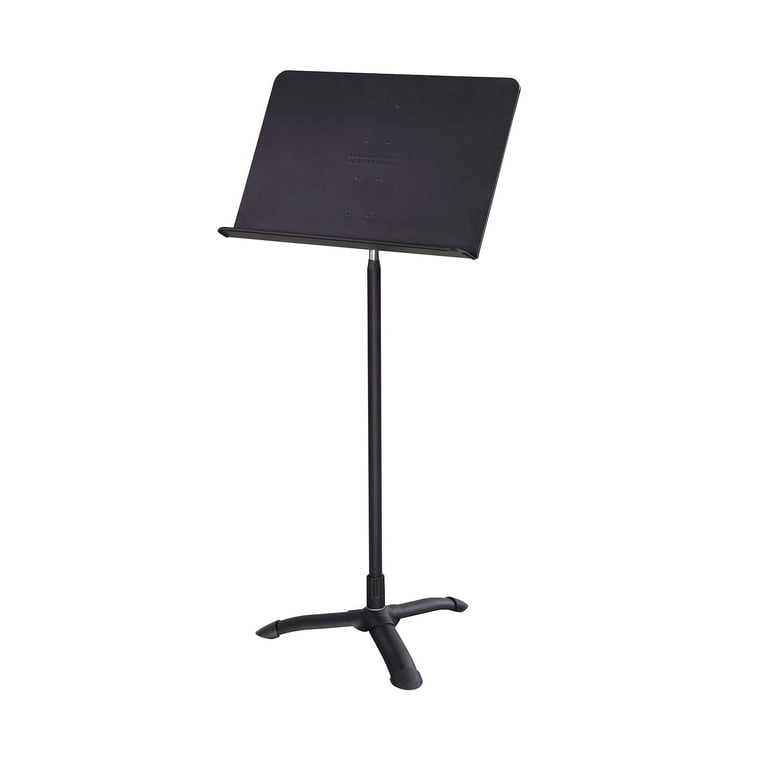 National Public Seating Melody Music Stand, 20-1/2 x 12-3/4 x 24 to 46  Inches, Black