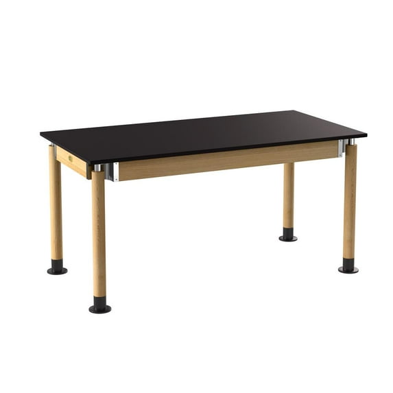 National Public Seating NPS® Signature Science Lab Table, Oak, 30 x 60, Phenolic Top,