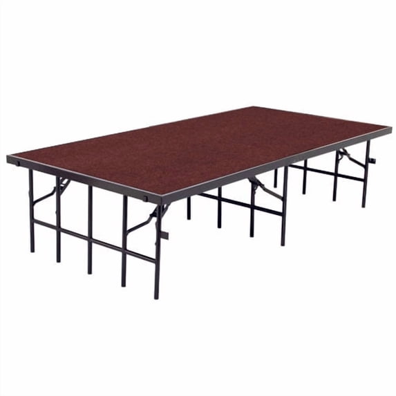 National Public Seating Portable Single Stages & Seated Carpet Stage Package